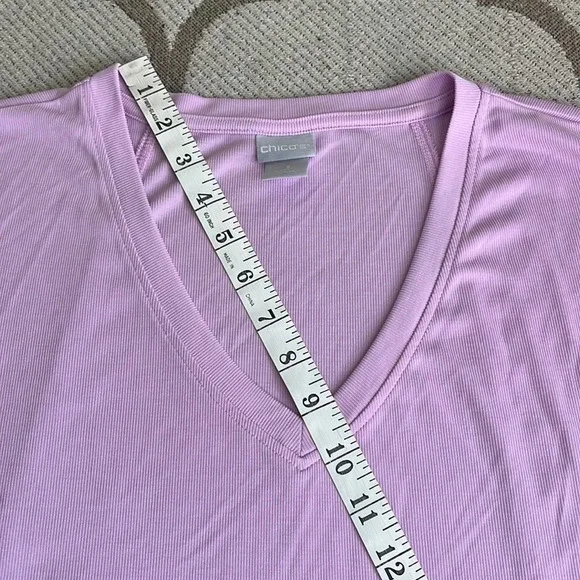 Chico's Light Pink Short Sleeve Tee - Picture 6 of 15